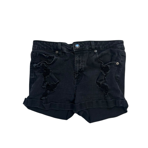 Aeropostale Pants - Aeropostale Black High Rise Midi Shorts